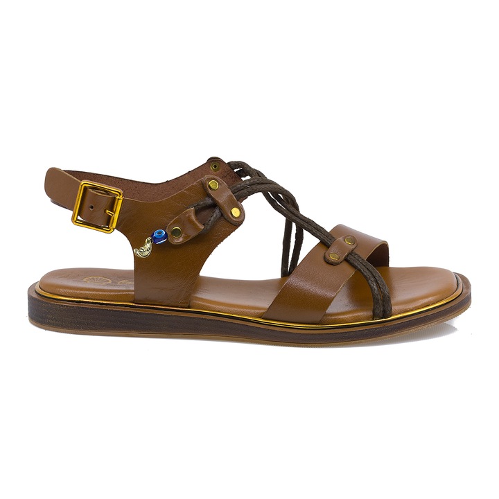 Дамски сандали Caspian Cas-H309-SUIT ежедневни, Коняк