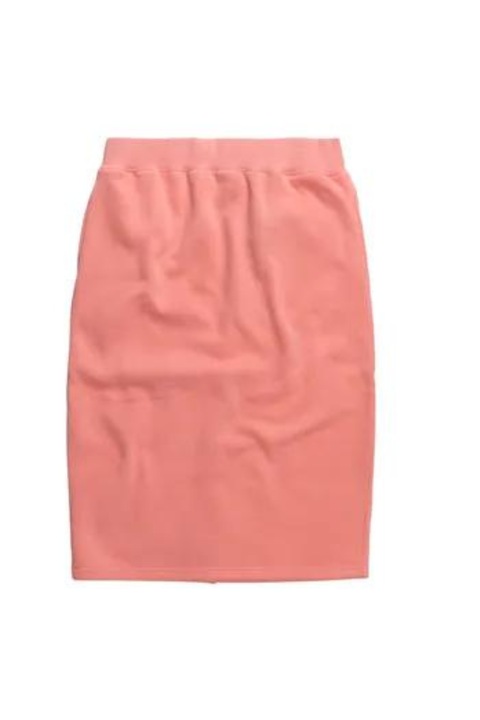 STUSSY, Fusta din fleece cu slit pe partea din spate Margo, Portocaliu, XS