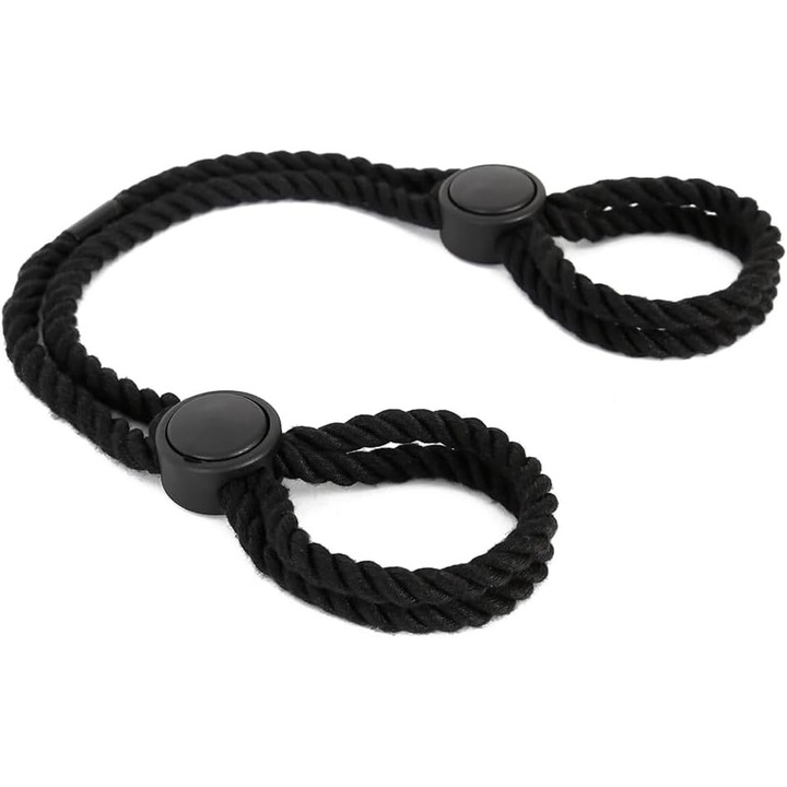 Set franghie pentru jocuri BDSM, negru, Inchidere cu catarama