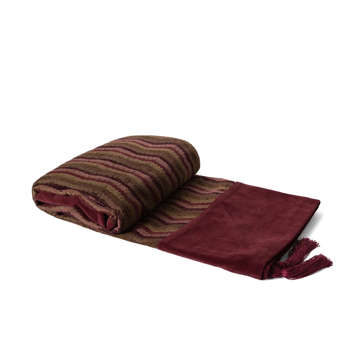 Patura, Silk Fashion, Chenille, Colectia RICHTARIA, 150 x 180 cm, Burgundy