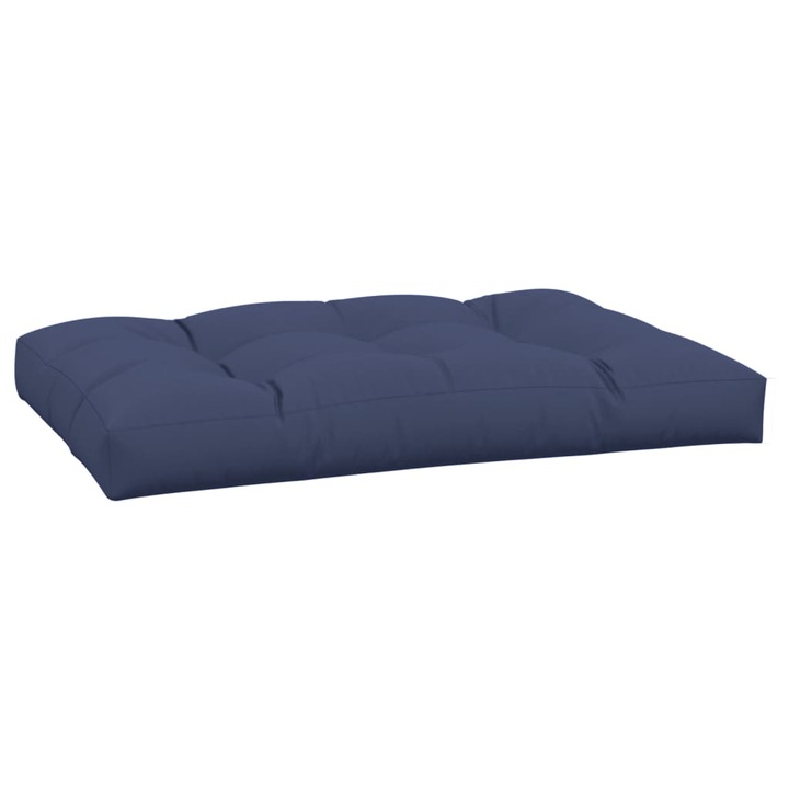 Perna pentru paleti vidaXL, bleumarin, 120x80x12 cm, textil, 3.85 Kg