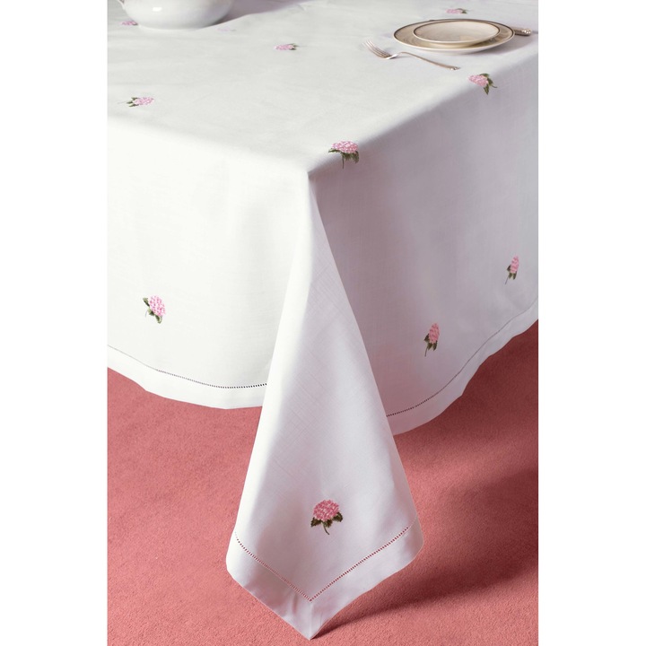 Fata de masa Silk Fashion, cu broderie, 160x210cm