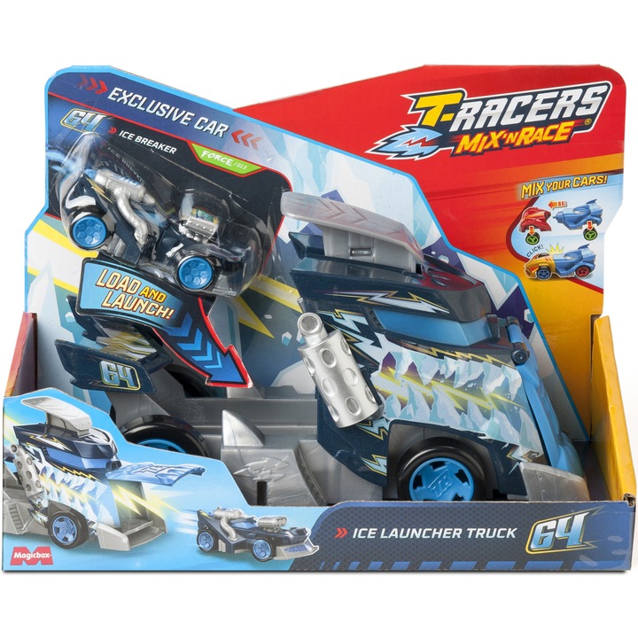 Комплект за игра T-Racers - Ice Launcher Truck