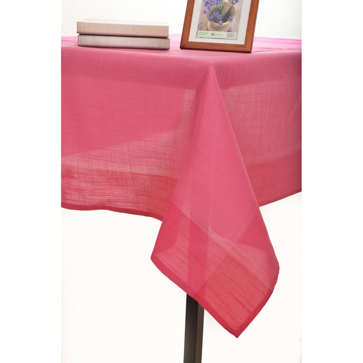 Fata de masa Silk Fashion, 160x250cm, Roz