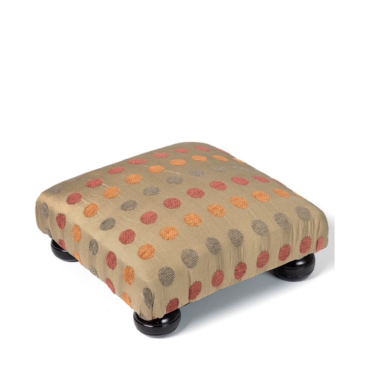 Taburet pentru picioare, Silk Fashion, 30cm X 30cm X 14cm, Multicolor