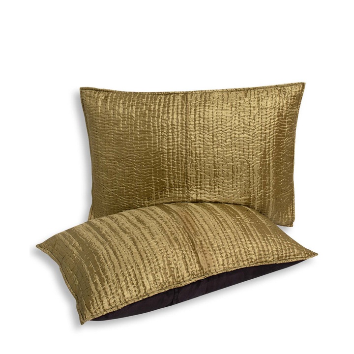 Set 2 fete de perna, Silk Fashion, satin, verde, 50x70cm