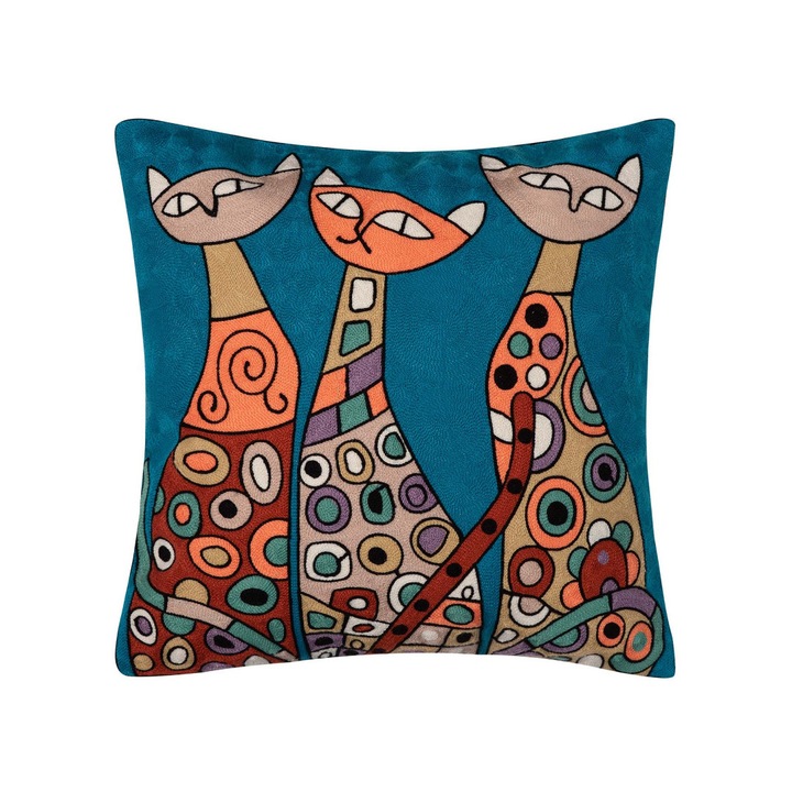 Fata de perna Silk Fashion, multicolor, 45x45cm