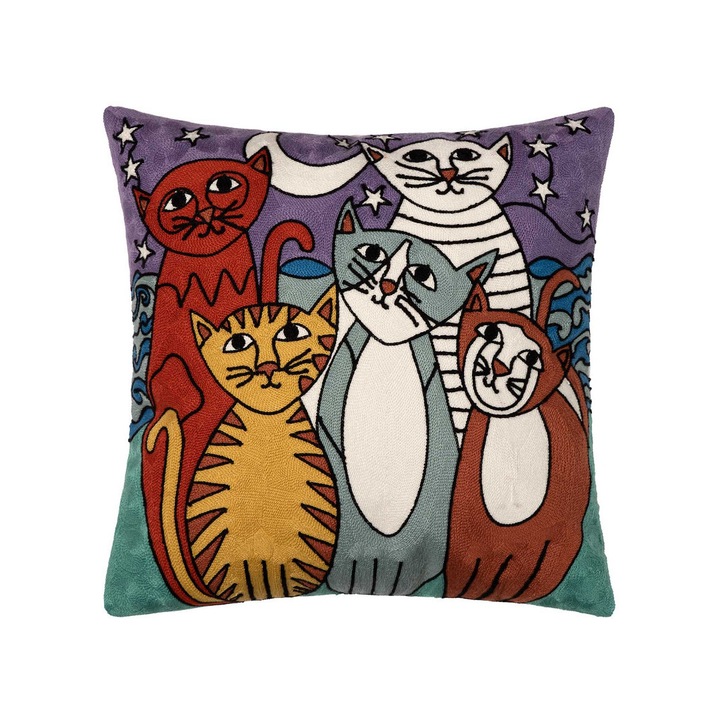 Fata de perna Silk Fashion, multicolor, 45x45cm