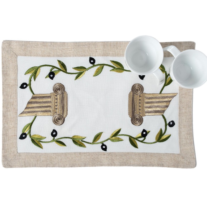 Set 12 naproane de masa, Silk Fashion, 35x50 cm, multicolor