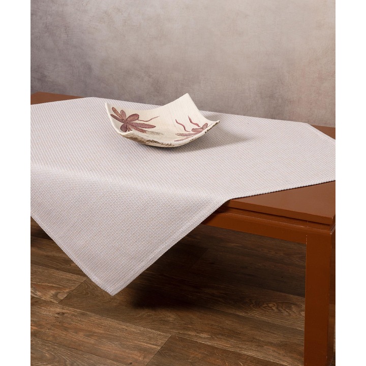 Fata de masa Silk Fashion, 135x135cm, Alb