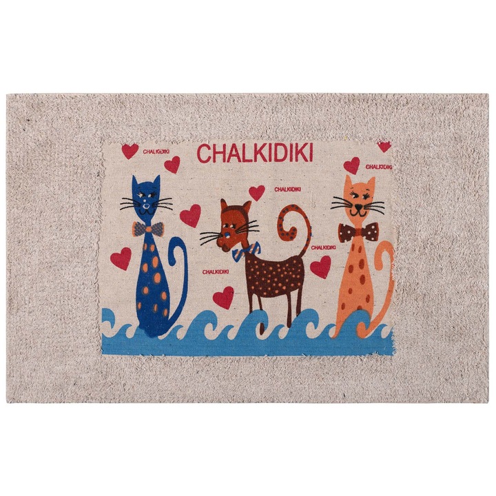 Covoras intrare, Silk Fashion, Bumbac, Multicolor, 50 cm x 80 cm