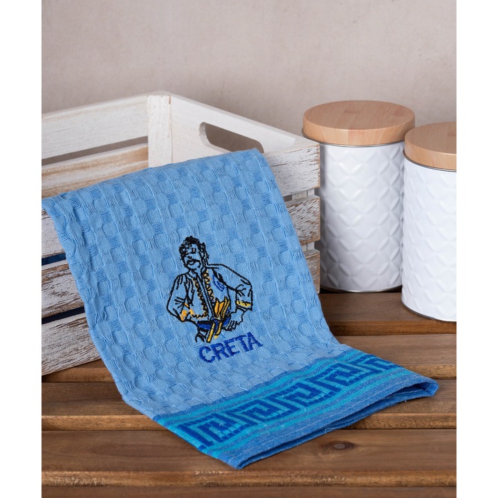 Set 12 prosoape Silk Fashion, 50x70cm, Albastru