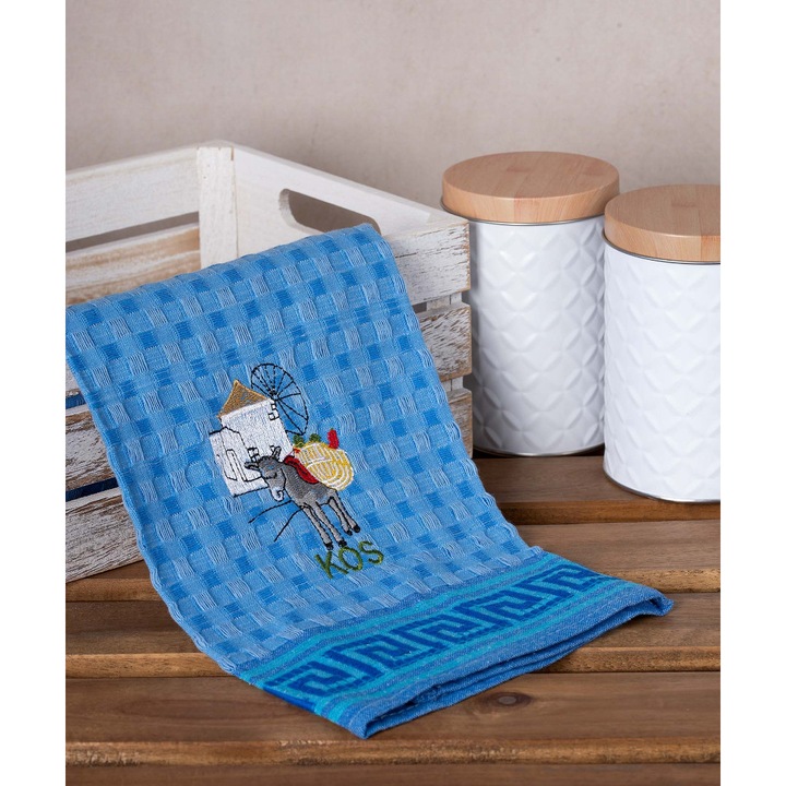 Set 12 servete, Silk Fashion, 50cm x 70cm, Albastru