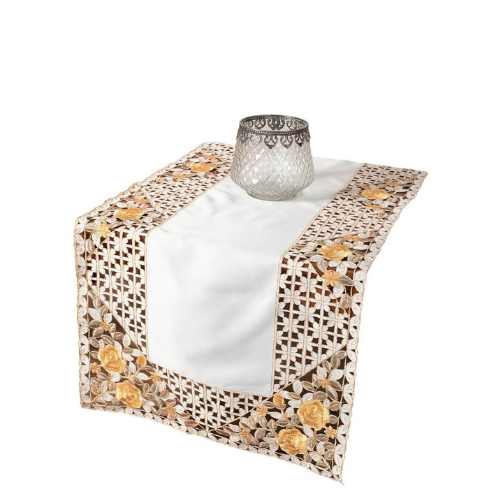 Napron, Silk Fashion, Satin, 50x150 cm, Galben