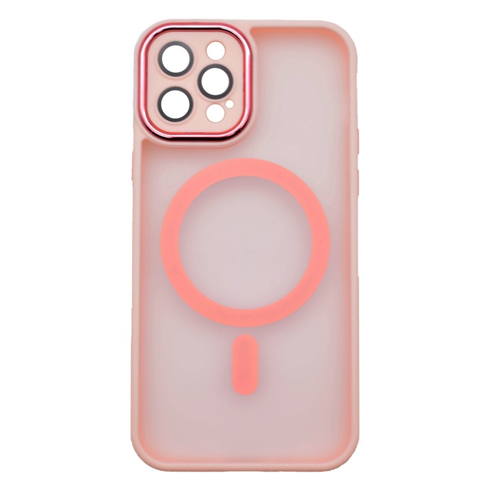 Калъф MagSafe, Camera Protection Matte Silicon за iPhone 15 Pro Max Pink