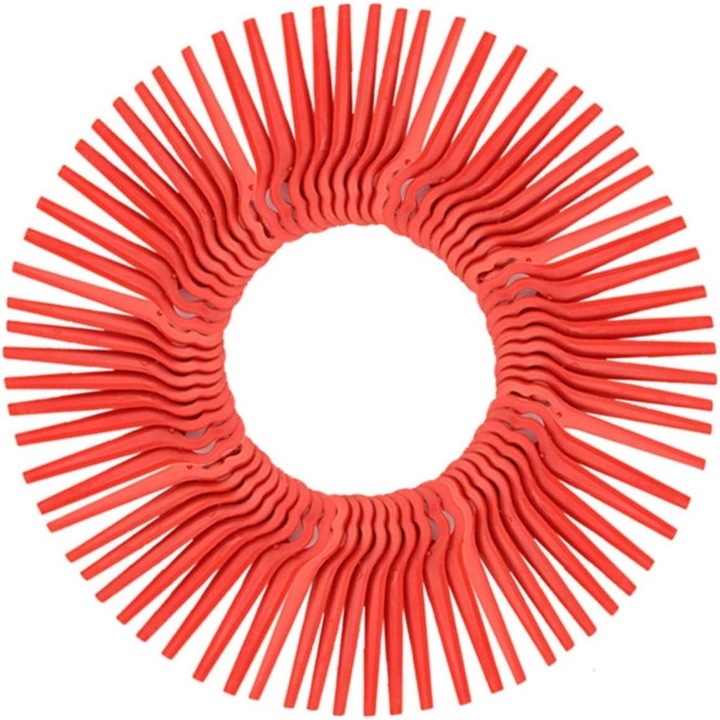 Set 100 lame Einhell pentru trimmer GE-CT 18 Li, Plastic, 12x7mm, 76mm, Rosu