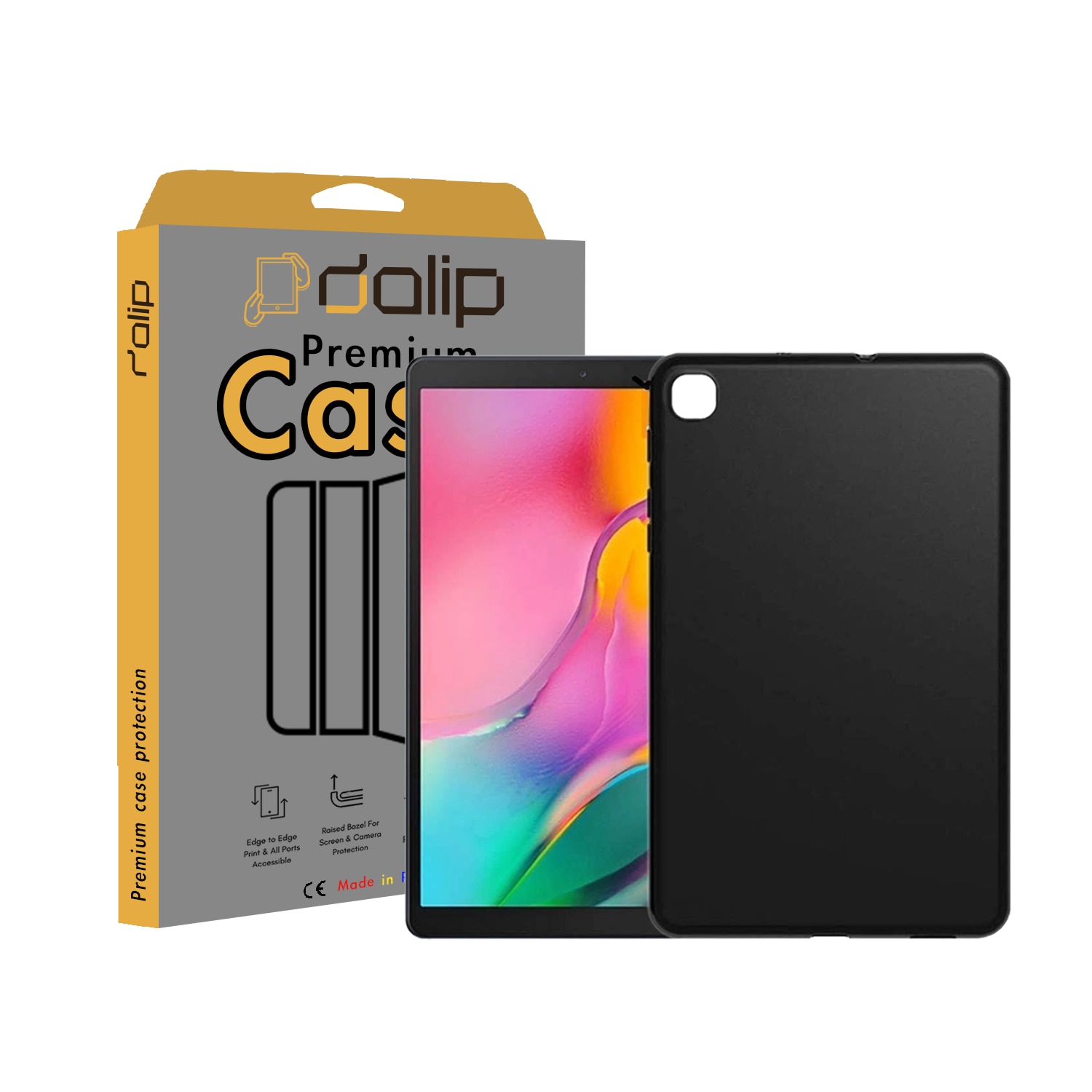 Husa pentru Realme Pad, 10.4", Dalip OfficeCase, Silicon, Negru