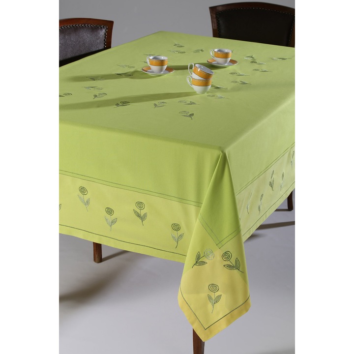 Fata de masa, Silk Fashion, multicolor, 90x90 cm