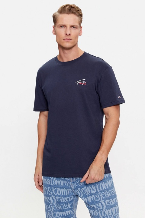 Férfi póló Tommy Jeans DM0DM17714, Sötétkék