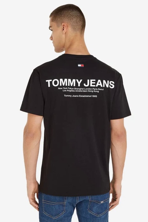 Férfi póló Tommy Jeans DM0DM17712, Fekete