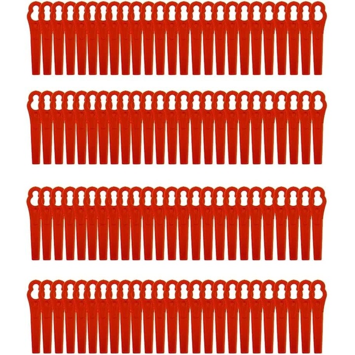 100 db Einhell FRT18A trimmer penge készlet, műanyag, 12x7mm, 83mm, piros