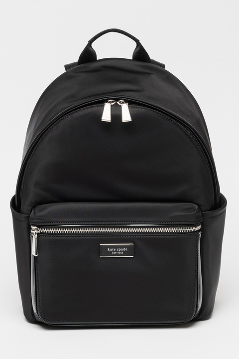 KATE SPADE, Rucsac de piele ecologica cu garnitura de piele Sam Icon, Negru