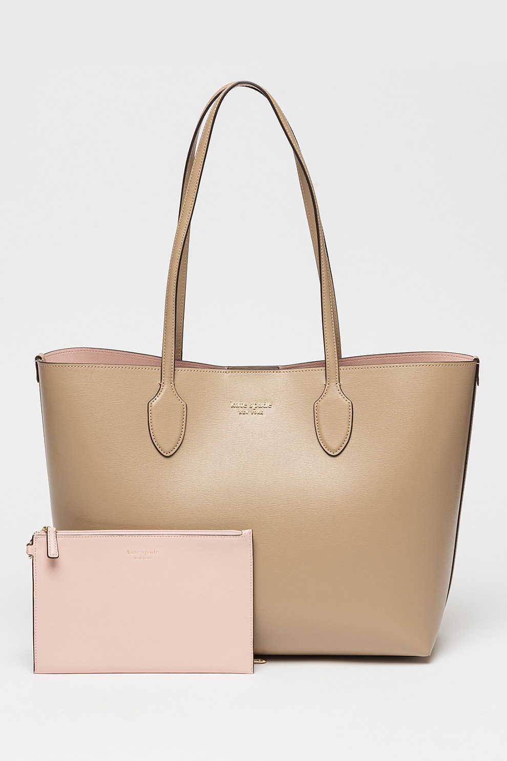 KATE SPADE, Geanta tote de piele Bleecker, Maro taupe deschis