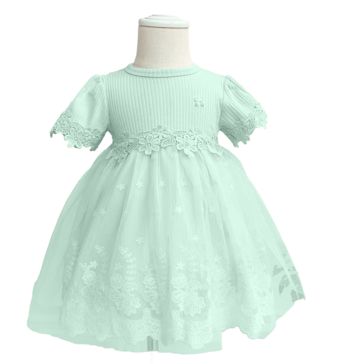 Rochie de printesa bebelus si fetita, Verde