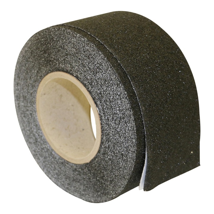 Banda antiderapanta cu autoadeziv pentru scari, enkourakoko®, rezistenta la apa, PVC, 5cmx20m, Negru