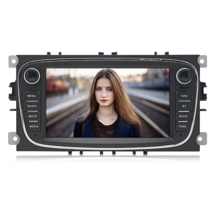 Ilike 7" Android Carplay autórádió a Ford Focus Mondeo S-Max C-Max Galaxy Kuga 2008-2011 multimédiás sztereo carplay wifi navigáció, 2 GB RAM 32 GB ROM, HD LCD, 2 DIN, Bluetooth WiFi USB FM rádió, támogató Android/iOS