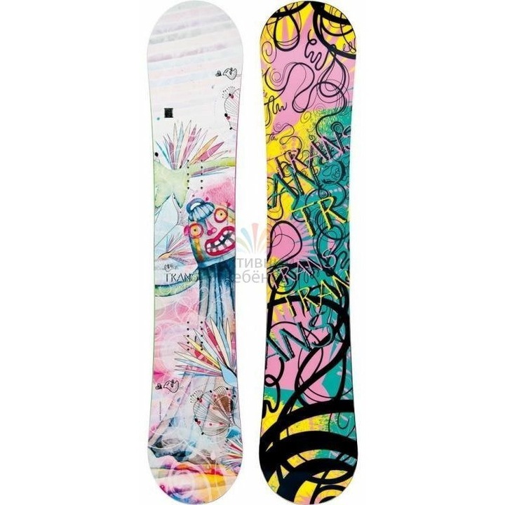 Placa Snowboard, Trans Style Girl, Multicolor, 156 cm