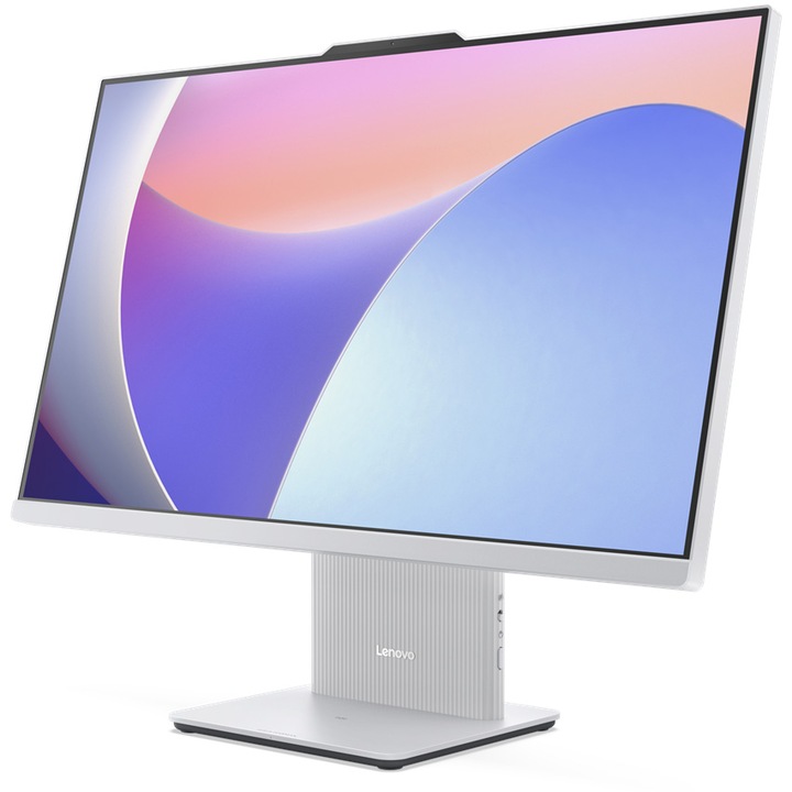 Sistem All-in-One Lenovo IdeaCentre AIO 27ARR9 cu procesor AMD Ryzen™ 7 8845HS pana la 5.1GHz, 27", Full HD, IPS, 16GB DDR5, 512GB SSD M.2 2280 PCIe 4.0x4 NVMe, AMD Radeon™ 780M Graphics, No OS, Cloud Grey