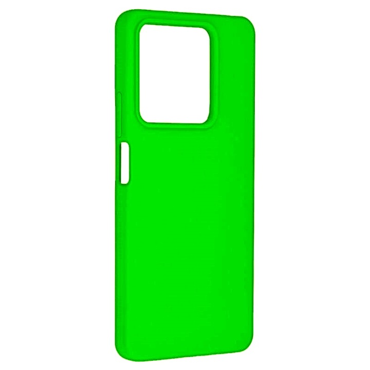 Tok kompatibilis: Xiaomi 13T / 13T Pro, szilikon borítás, mikroszálas belső, kameravédelem, neonzöld, atlasz