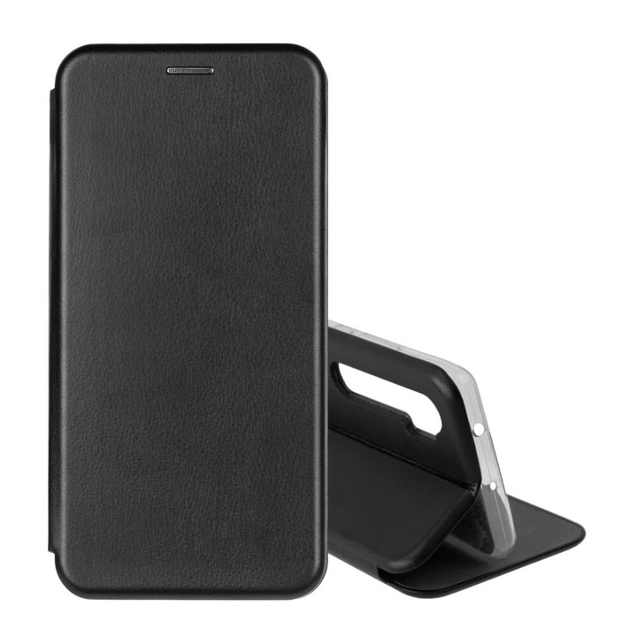 Husa de protectie tip carte pentru Honor 70 Lite, Inchidere magnetica, Negru
