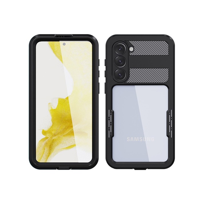 Husa pentru Samsung Galaxy S23 Plus ShellBox Waterproof IP68 Case Black