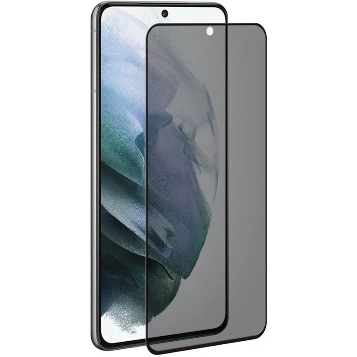 Adatvédelmi védőfólia kompatibilis a Samsung Galaxy A53 5G/A52 telefonnal, Full Cover, HD, 3D, rögzített üveg, fekete