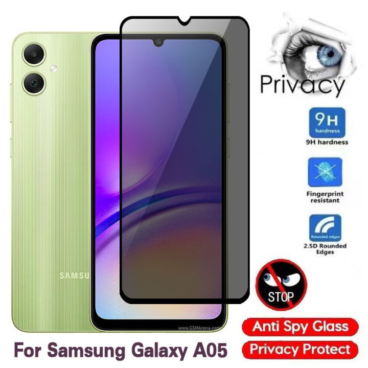 Folie sticla Privacy compatibila cu Samsung Galaxy A05