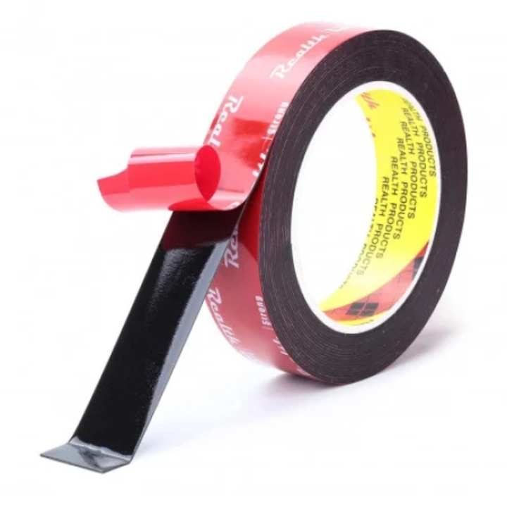 Banda dublu adeziva neagra 3cm*5m