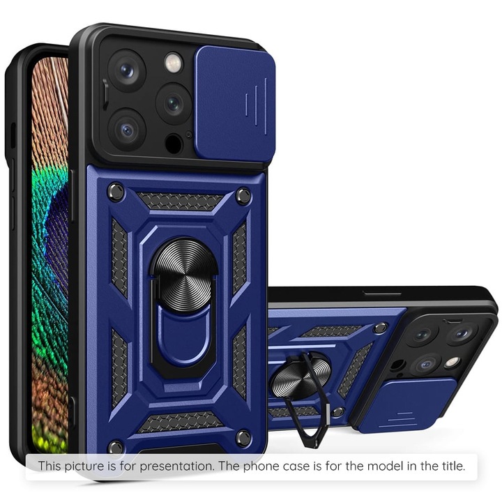 Кейс за Honor Magic5 Lite - Techsuit CamShield Series - син