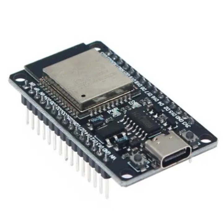Placa ESP32, Cu ESP-WROOM-32, 30 pini, USB tip C