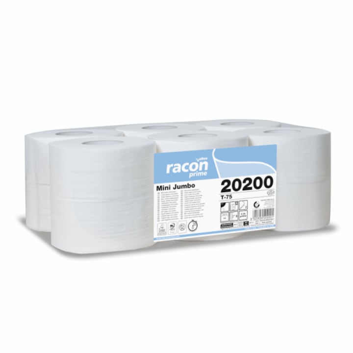 Toalettpapír mini jumbo 2 rétegű 120m 12 tekercs/készlet