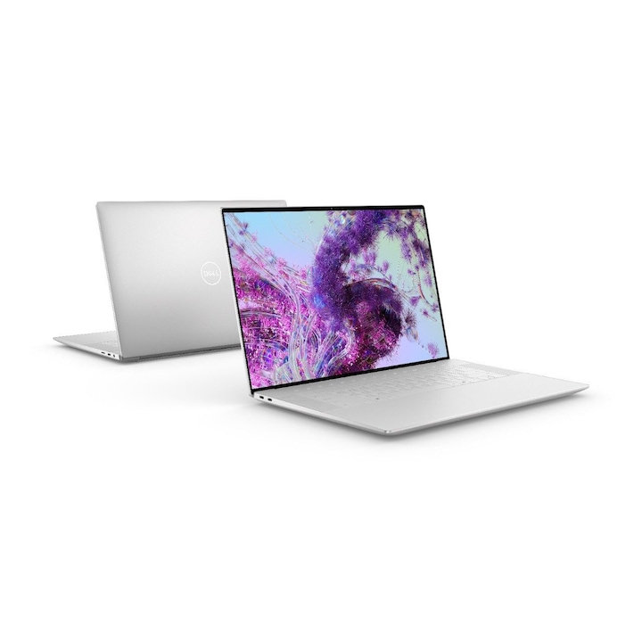 Dell XPS 9640 laptop, 16,3" 3840 x 2400 érintőképernyő, Intel Ultra 9 185H 16 C / 22 T, 5,1 GHz, 24 MB gyorsítótár, 64 GB LPDDR5X, 1 TB SSD, Nvidia GeForce RTX 4070, Windows 11 Pro, Ezüst