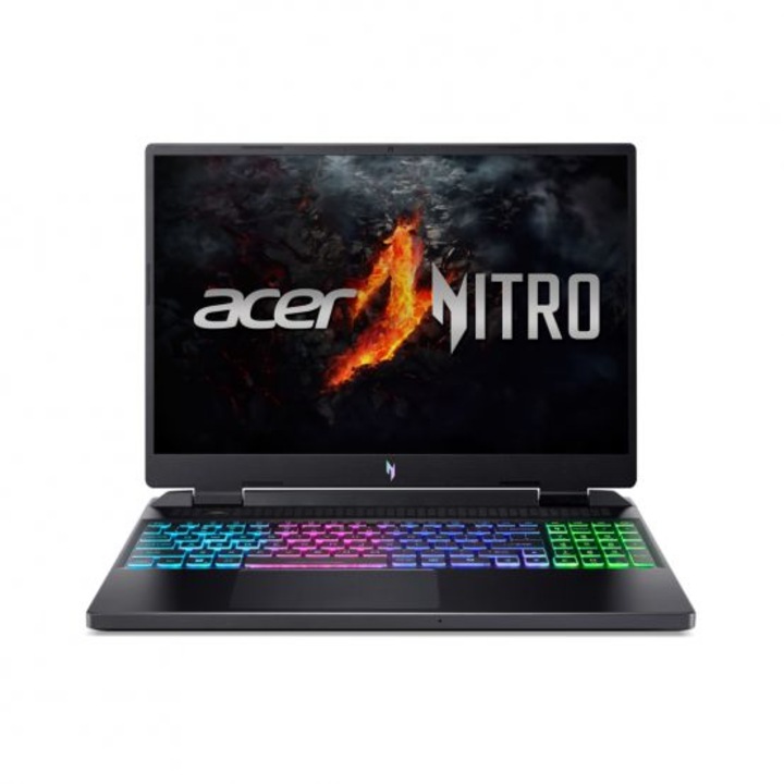 Laptop Acer Nitro 16 AN16-42, 16 inch 1920 x 1200, AMD R7 8845HS 8 C / 16 T, 3.8 GHz - 5.1 GHz, 24 MB cache, 16 GB DDR5, 1 TB SSD, Nvidia GeForce RTX 4060, Free DOS