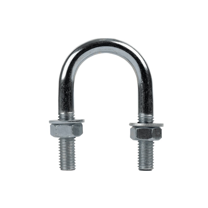 Clema rotunda M8 cu piulite si saibe 28/58