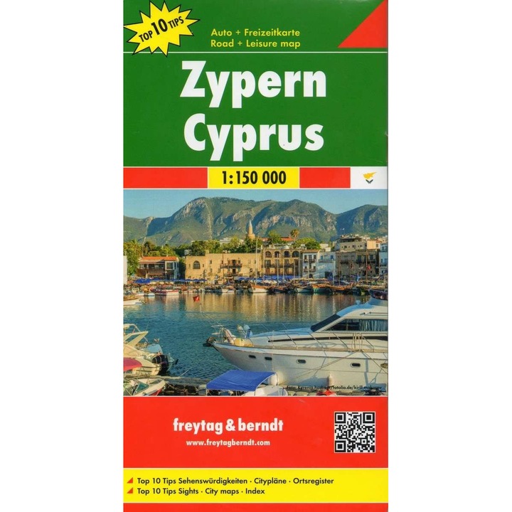 Harta turistica, Cipru, Freytag&Berndt, 2016