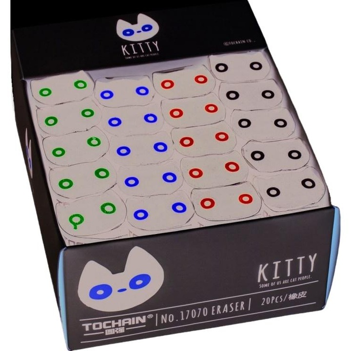 Гумичка за молив Display Kitty 20 бр.