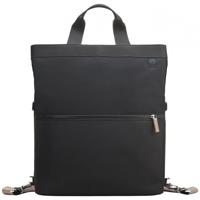Rucsac laptop, HP Convertible, Poliester, 14 inch, impermeabil, negru, 350x420x130mm