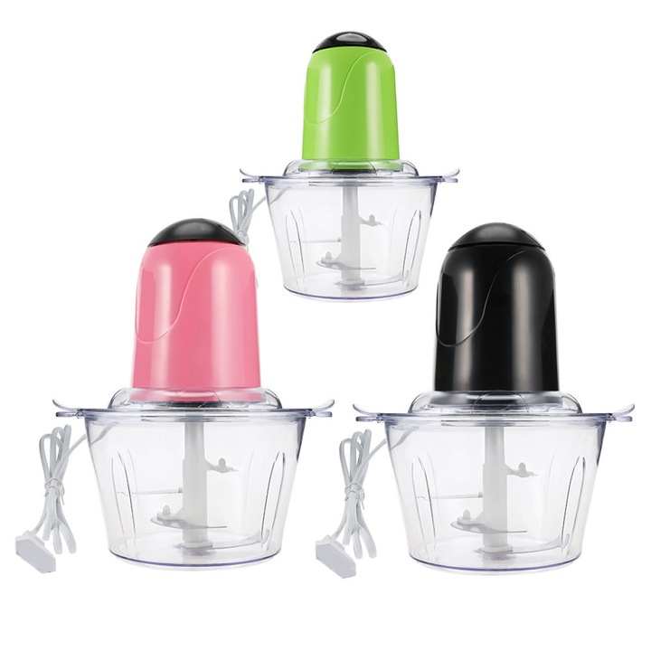 Set 3 tocatoare electrice QttvbTna, capacitate 2L, multifunctional, multicolor