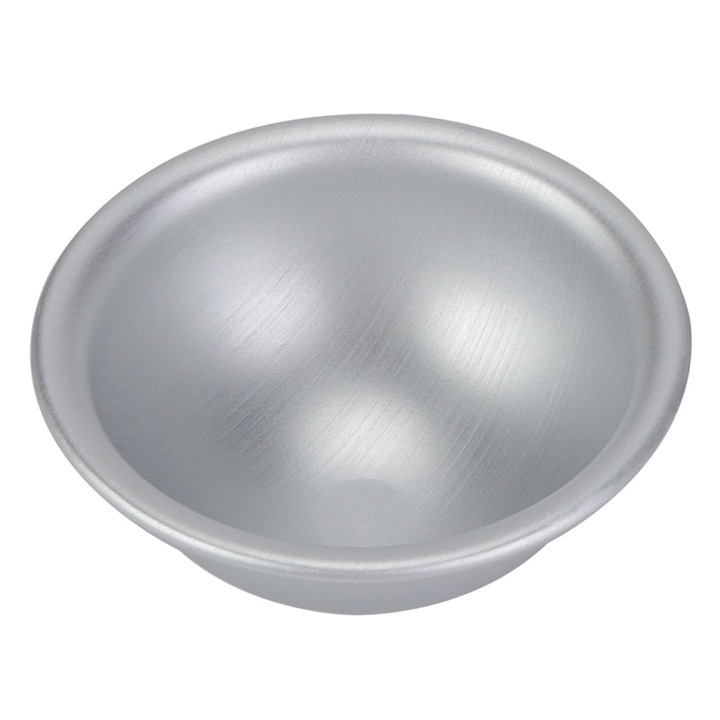 Forma de copt semisfera, QttvbTna, aluminiu, argintiu, 105x45mm