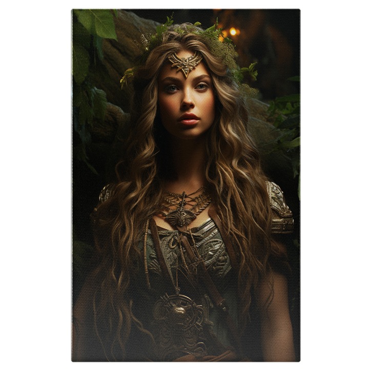 Tablou Canvas: Mama natura Lucrari de arta, intuneric, Design vestimentar, Fictiune, Caracter fictional, Fotografie Pictura Digitala 40x25CM